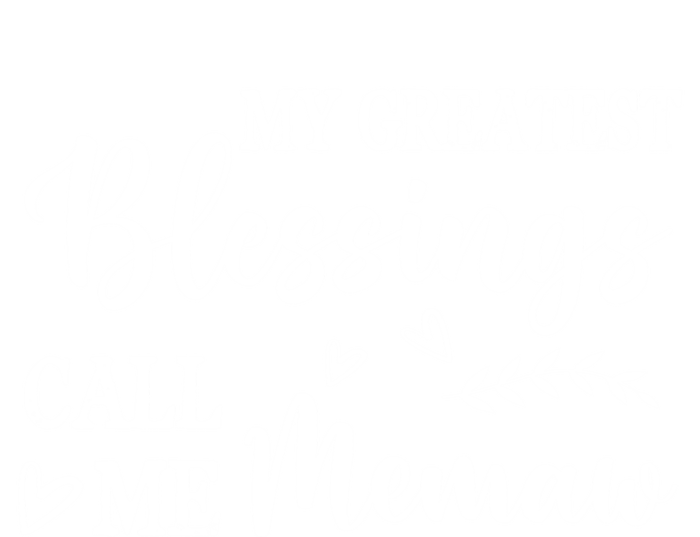 My Greatest Blessings Call Me Memaw Gift Women's Long Sleeve Flannel Pajama Set 