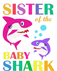 Sister Of The Baby Birthday Shark Sister Shark Mother's Day Baby Long Sleeve Bodysuit