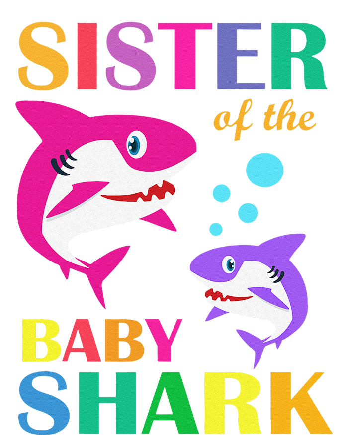 Sister Of The Baby Birthday Shark Sister Shark Mother's Day Baby Long Sleeve Bodysuit