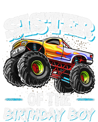 Sister of the Birthday Monster Truck Birthday Party Cooling Performance Long Sleeve Crew