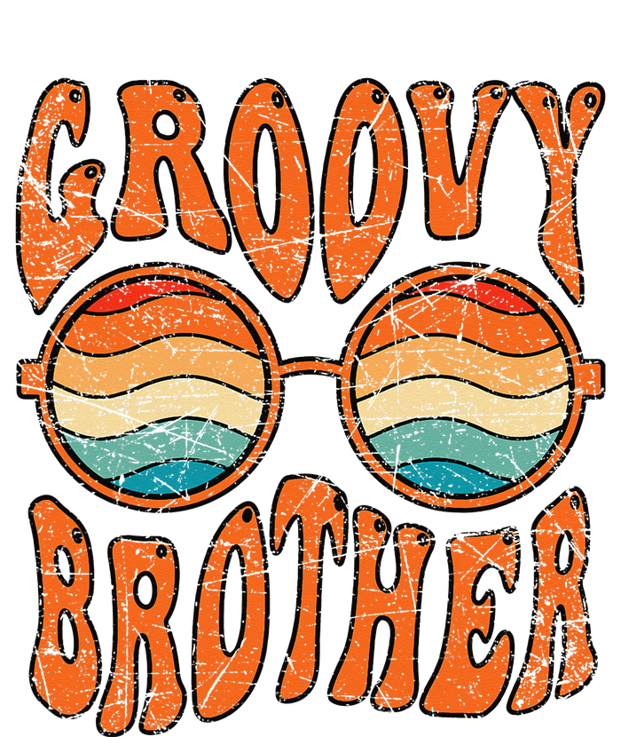 Groovy Brother 70s Aesthetic 1970's Retro Brother Hippie T-Shirt