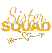 Sister Squad Family Matching Party  BBF Sisters Women's Tri-Blend 3/4-Sleeve Raglan Shirt