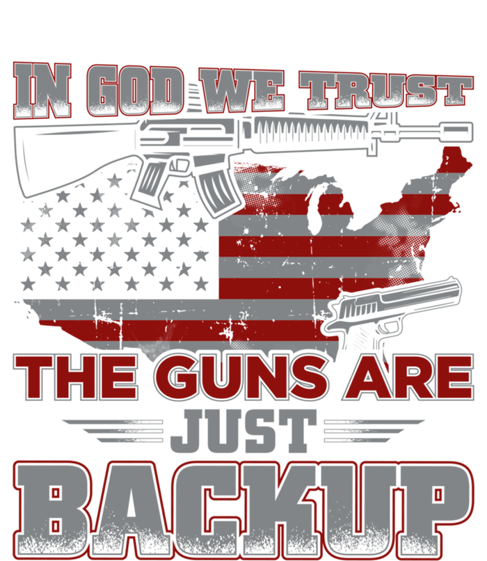 2nd Adt In God We Trust The Guns Are Backup Gift Women's Racerback Tank