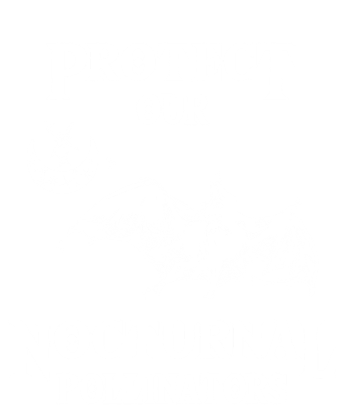 Protect Our Nocturnal Pollinators Gift Bat With Moon Art Cool Gift Long Sleeve Shirt