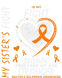 Orange MS Ribbons Heart Sister Multiple Sclerosis Awareness Kids Hoodie