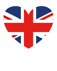 United Kingdom Flag Heart Shaped England Union Jack Gift T-Shirt