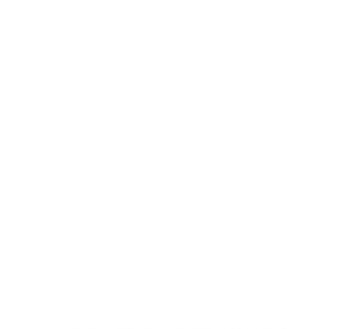 Old People Gag Funny Gift Don't Mess With Old People Prison Cool Gift Doggie Tank