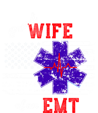 Proud Wife Of An Emt Paramedic Flag Back Print Great Gift Kids Hoodie