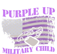 Purple Up Military Month Veteran America Flag Vintage Gift Kids Hoodie