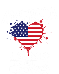 4th Of July America Land That I Love Heart Gift Tall Hoodie