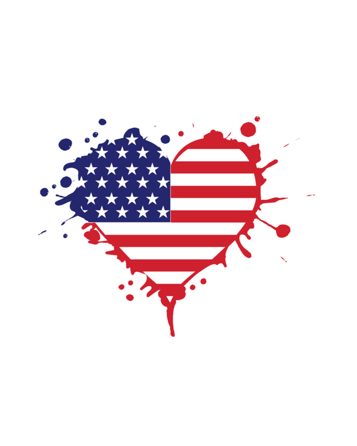 4th Of July America Land That I Love Heart Gift Tall Hoodie