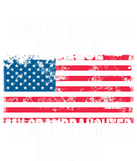 Retro American Flag Land Of The Free Military Granddaughter Gift 16 in Basic Backpack