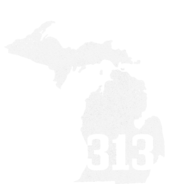 Detroit 313 Area Code Michigan Map State Pride Vintage Women's T-Shirt