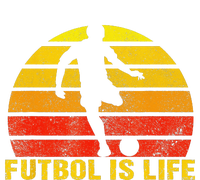 Futbol Is Life Vintage Soccer Player Sports Futbol Ladies Long Sleeve Shirt