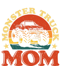 Monster Truck Mom Funny Mother's Day Vintage Monster Truck 7 Panel Mesh Trucker Snapback Hat