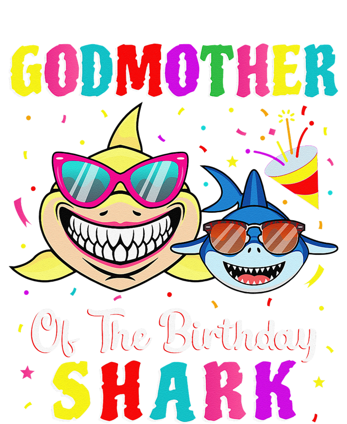 Godmother Of The Shark Birthday Family Birthday Godson Women’s Perfect Tri Rocker Tank