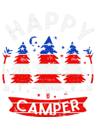 Happy Camper US Flag Patriotic 4th Of July Camping Hiking T-Shirt