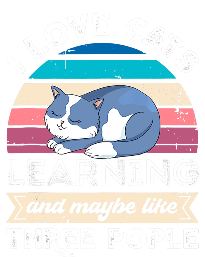 I love Cats Learning and like Three People Tie-Dye Long Sleeve Shirt