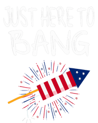 Just Here To Bang Funny Fireworks 4th Of July Coaster