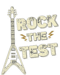 Rock The Test Guitar Teacher Test Day Testing Day Teacher Women's T-Shirt