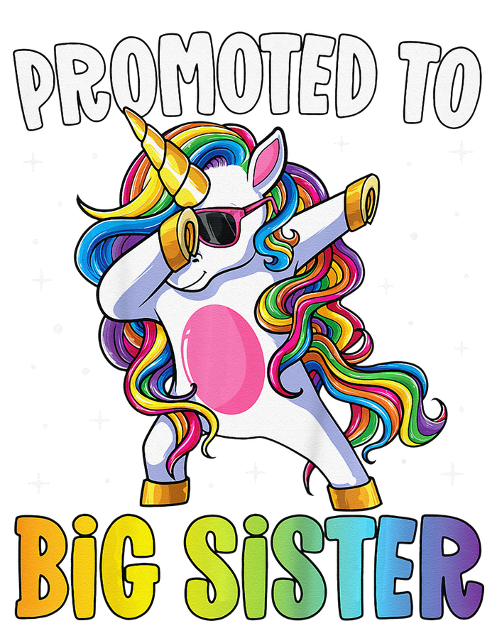 Promoted to Big Sister Dabbing Unicorn Older Sister Kids T-Shirt