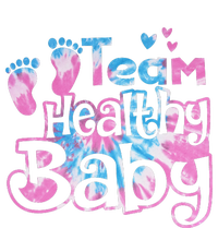 Team Healthy Baby Gender Reveal Party Pink Or Blue Tie Dye Performance Long Sleeve Polo