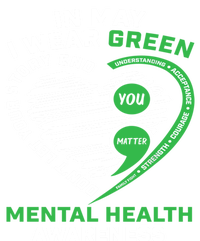 In May We Wear Green Semicolon Mental Health Awareness Month T-Shirt