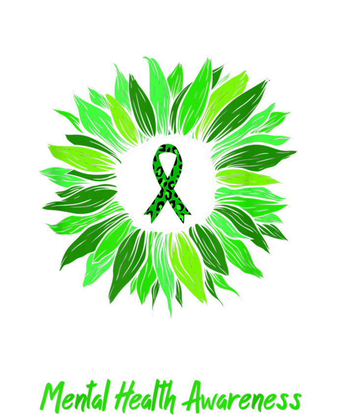 Be Kind Green Ribbon Sunflower Mental Health Awareness Gifts Tie Dye Hoodie