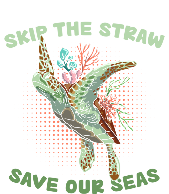 Skip The Straw Save Our Ocean Environt Sea Turtle Gift Kids Hoodie