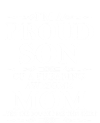 Son And Mom Gift I'm A Proud Son Of A Freaking Awesome Mom Cool Gift T-Shirt