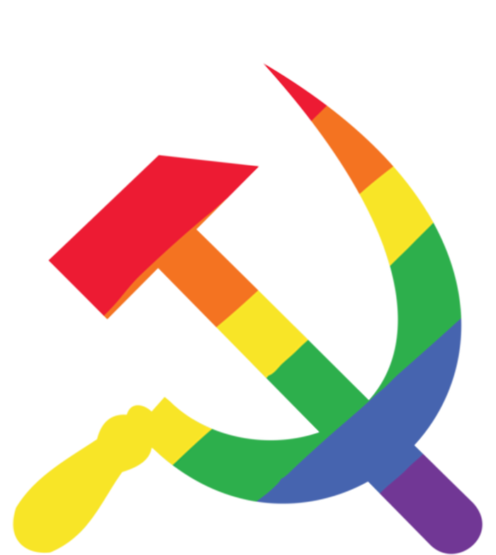 Soviet Union Communist Flag Hammer And Sickle Lgbtq Rainbow Gift Valucap Bio-Washed Visor