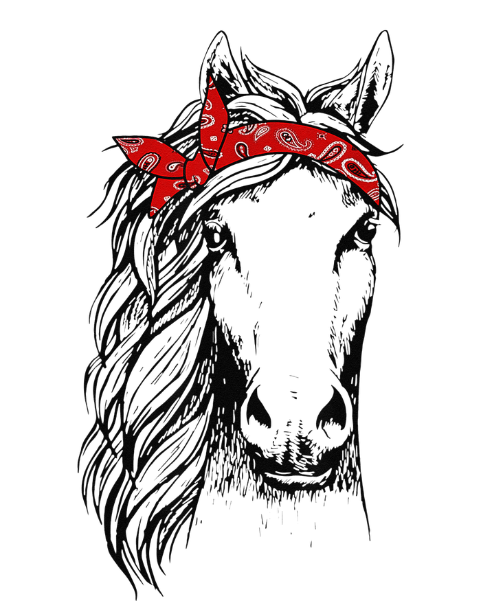 Horse Bandana for Horseback Riding Horse Lover Performance Sprint T-Shirt