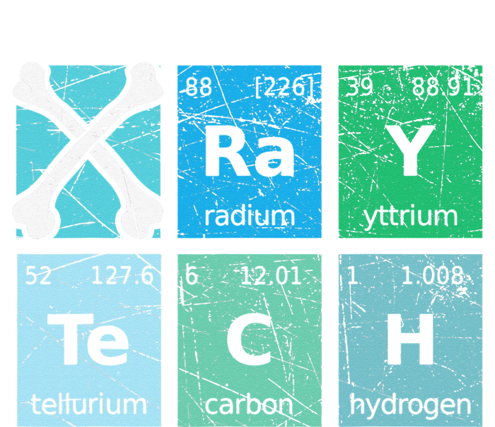 XRay Tech Radiologist Rad Tech Radiology Periodic Table Women's T-Shirt