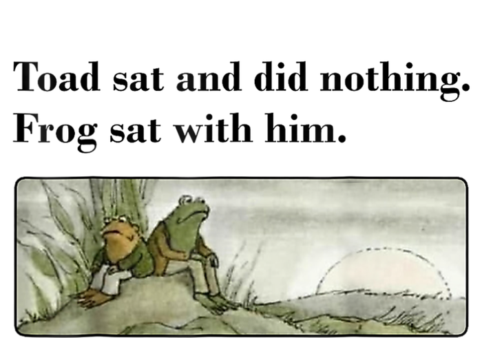 Toad Sat And Did Nothing Frog Sat With Him T-Shirt