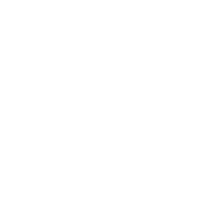 Strong And Pretty Strong Funny Gift V-Neck T-Shirt