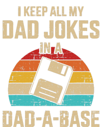 Funny dad jokes in dadabase vintage for father's day T-Shirt