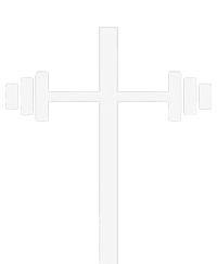 Barbell Dumbbell Cross Christian Jesus Gym Workout Lifting T-Shirt