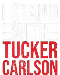 I Stand With Tucker Carlson Vintage Retro 7 Panel Mesh Trucker Snapback Hat