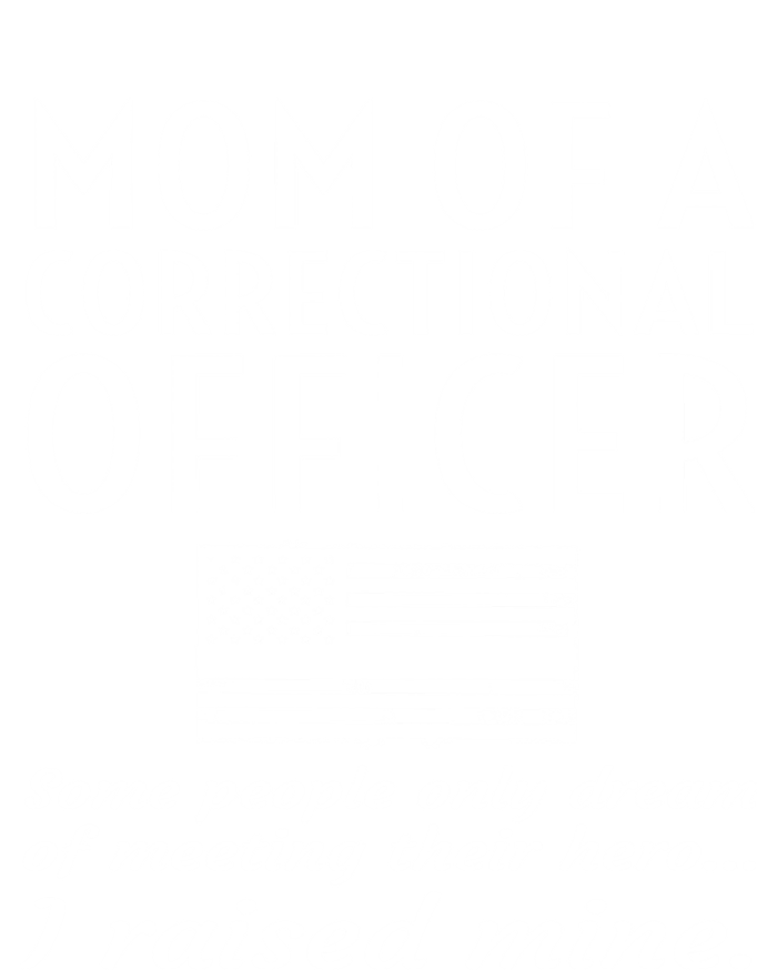 Proud Mom Of A Correctional Officer Mother Thin Silver Line Gift T-Shirt