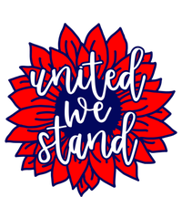 United We Stand Cute Patriotic Gift Flag Sunflower America Funny Gift T-Shirt