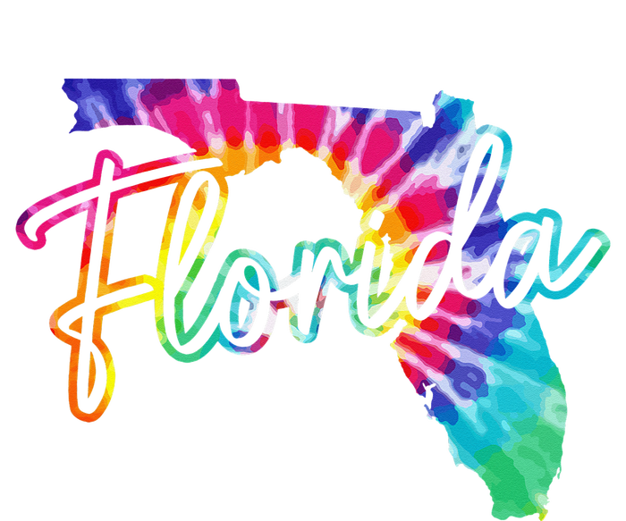 Florida Tie Dye State Map Pride Hippie Vintage Retro Tall Long Sleeve T-Shirt