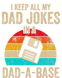 I Keep All My Dad Jokes In A DadABase Vintage Fathers Day Softstyle Adult Sport Polo