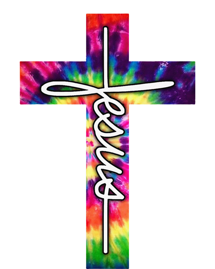 Jesus Christian Hippie Graphic Tees Tie Dye Cross T-Shirt