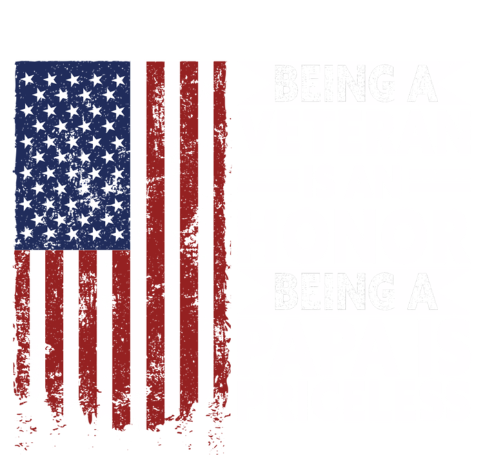 Veteran Honor Papa Priceless Proud American Veteran Dad Gift T-Shirt