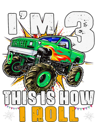 I'm 3 This is how I roll Monster Truck 3rd Birthday T-Shirt