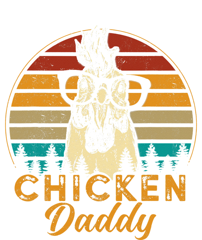 Vintage Chicken Daddy Chicken Dad Father Farmer Retro T-Shirt