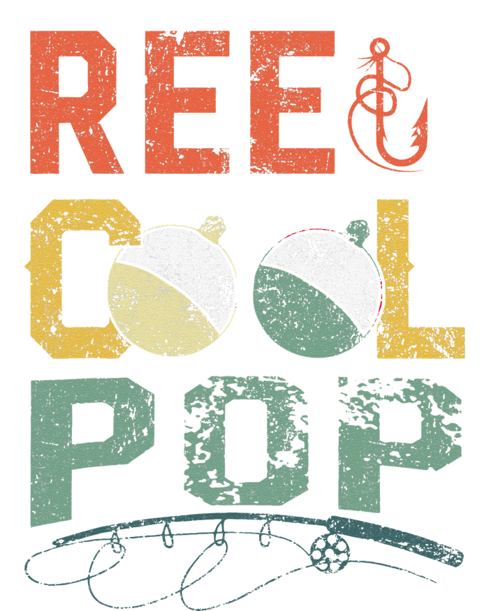 Vintage Reel Cool Pop Fishing Father's Day Gift T-Shirt