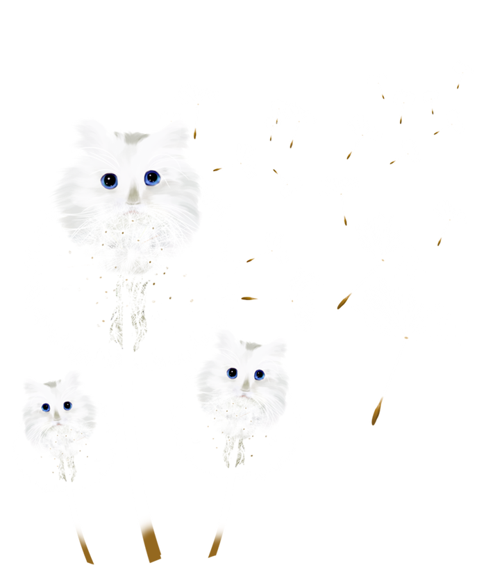 Cat Dandelion Amazing Flower Cat Lover Design Funny Gift T-Shirt