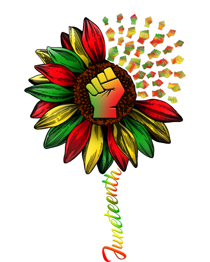 Juneteenth Black History African American Freedom Sunflower Gift Canvas