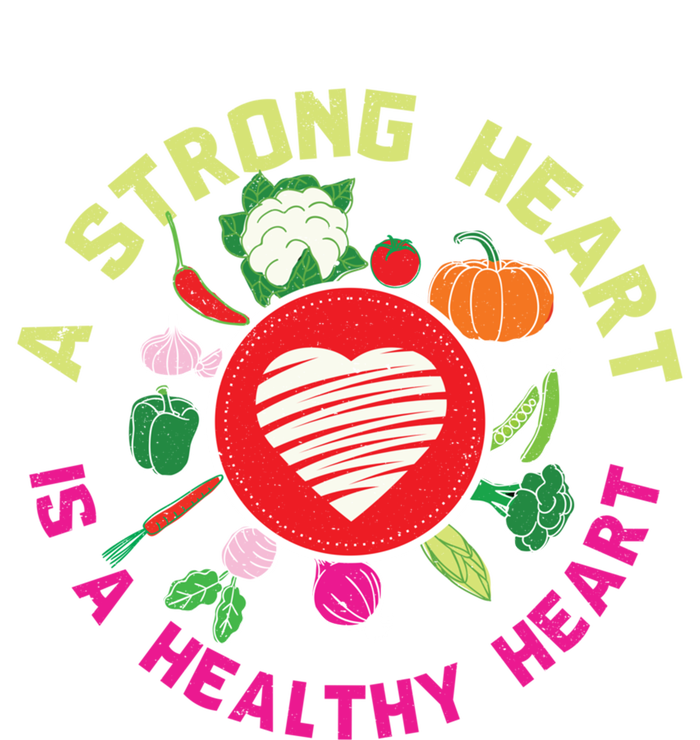 A Strong Heart Is A Healthy Heart Vegan Fitness Health Sport Funny Gift Women's Flannel Pajama Set